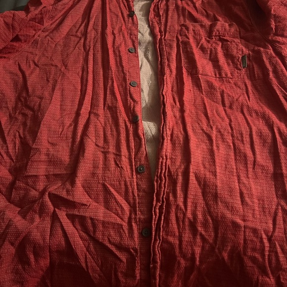 Men's Red Button-Up Jacket - Picture 1 of 4